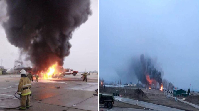 Ukrainian missile strike destroyed Russian Sukhoi Su-30SM at Millerovo airbase