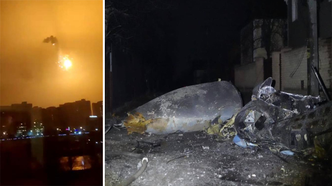 Ukraine Air Force Sukhoi Su-27 Shutdown By  Russian SAM Over Kyiv