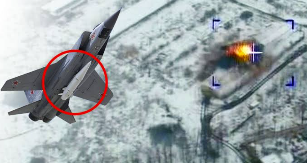 Russia MiG-31K Used Kinzhal Hypersonic Missiles In Ukraine
