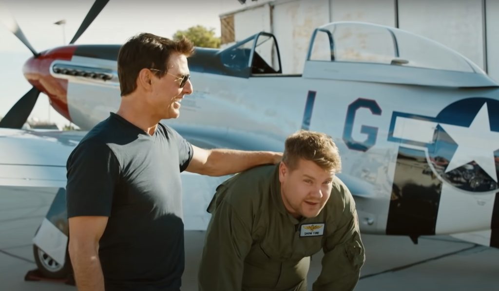 Tom Cruise Takes James Corden On A Ride In His $4 Million Dollar WWII Fighter Aircraft