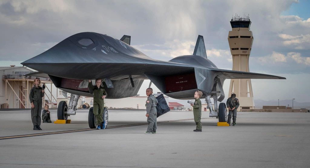 Top Gun: Maverick Lockheed Darkstar Display At Edwards AFB