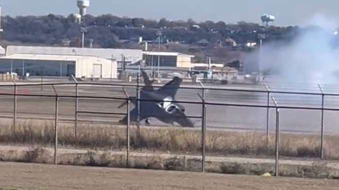 F-35B Crash Caught On Camera At NAS JRB Fort Worth
