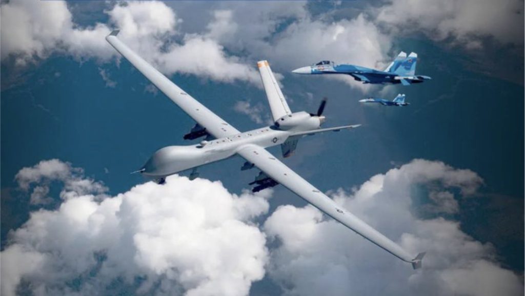 U.S. MQ-9 Reaper Crashes After Colliding with Russian Su-27 Flanker Over Black Sea