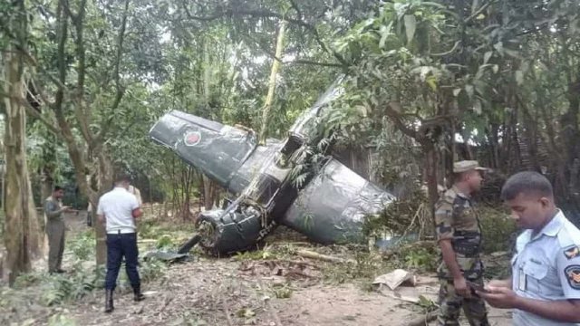 Bangladesh Air Force PT-6 Crashes Near Bogura Airfield: Pilots Survive, Aircraft Destroyed