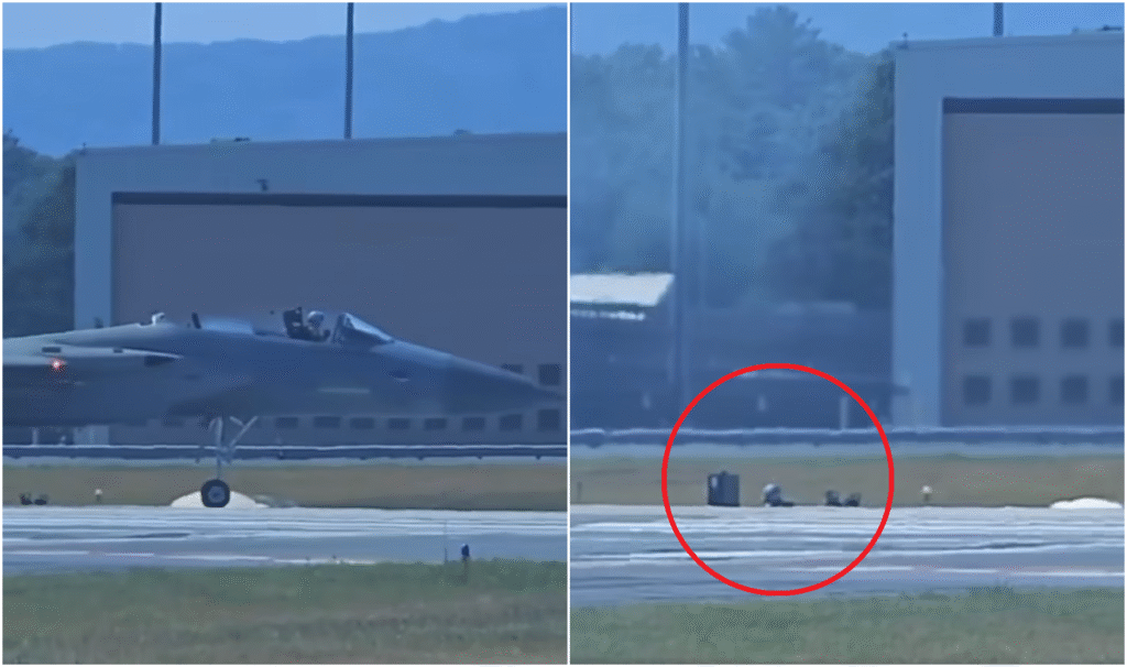 Passenger Accidentally Ejects from F-15 Fighter Jet